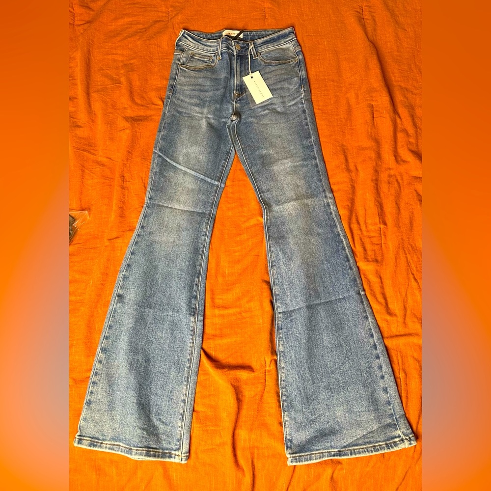 Mid Rise Flare Jeans